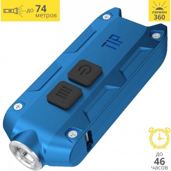 Фонарь NITECORE TIP2017 BLUE CREE XP-G2 15433